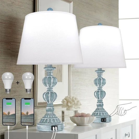 Touch Control Table Lamp Set of 2